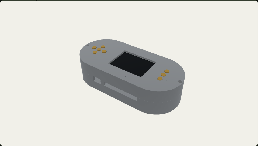 Assembled printed ShieldSigner case with LCD and eight buttons